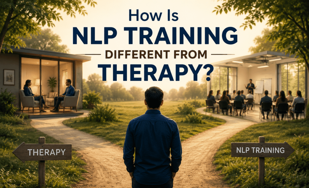 NLP Training vs Therapy Banner