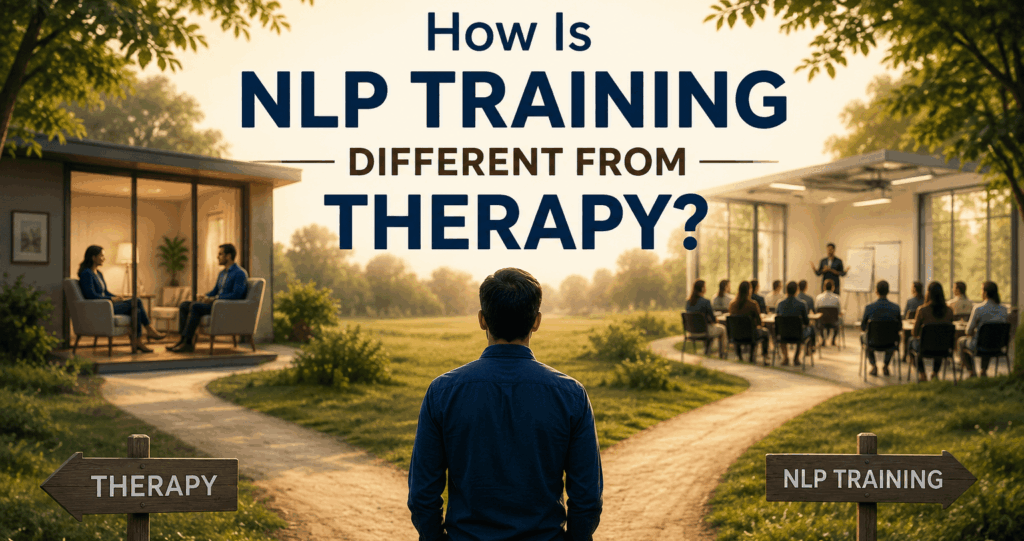 NLP Training vs Therapy Banner